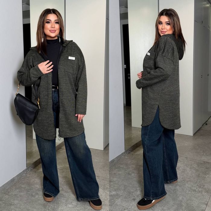 РОЗПРОДАЖ теплий кардиган вязка на хутрі