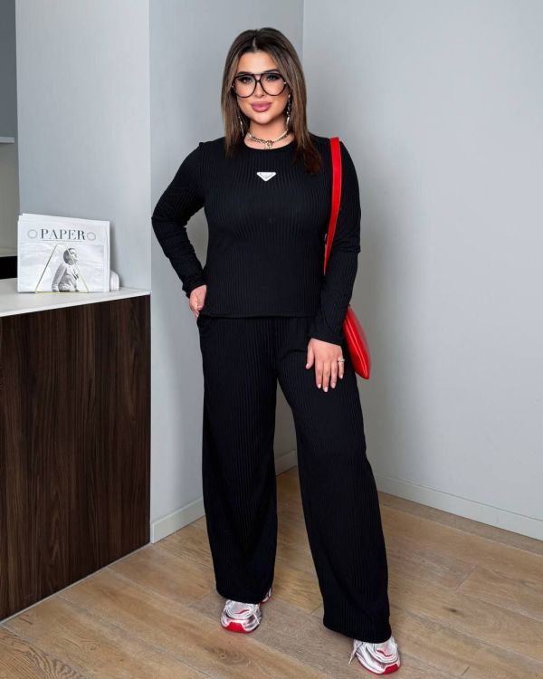 Новинка Костюм трикотаж рубчик