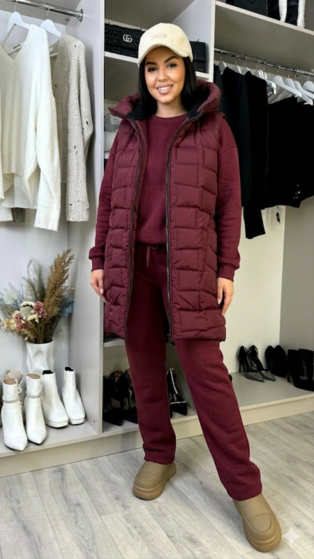 Розпродаж Подовжена тепла жилетка