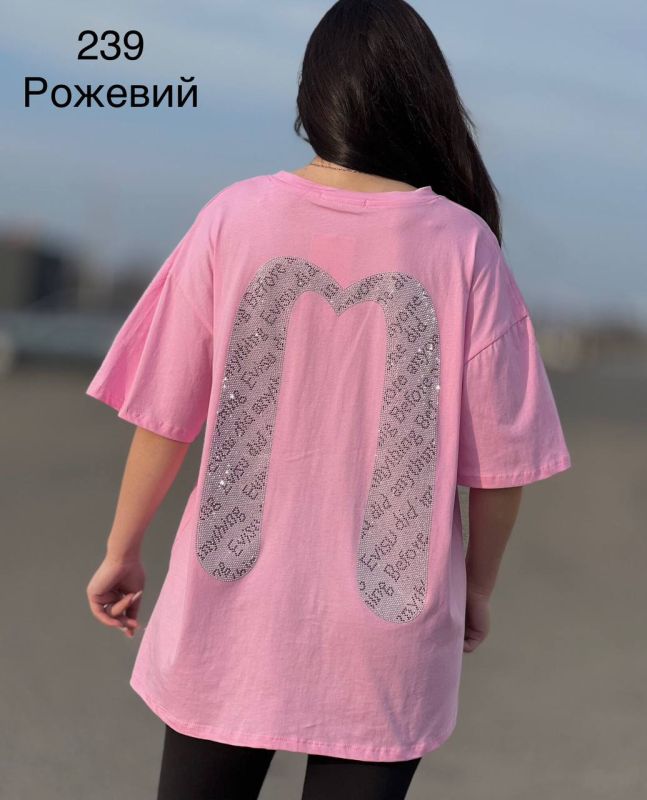 Футболка оверсайз 44-54 299 грн