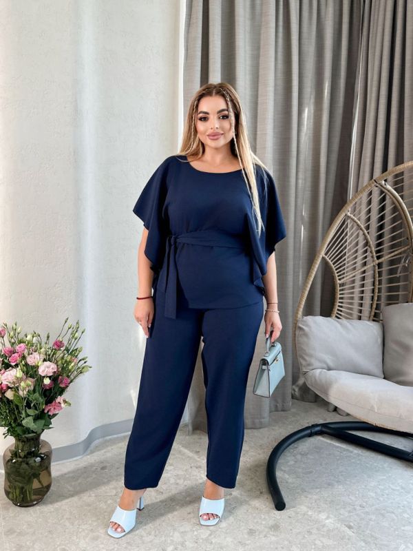  Костюм двійка  креп - софт 