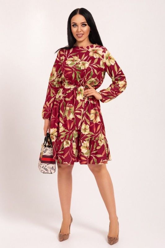 Розпродаж! Платье 7016-1 Ткань:трикотаж крепдайвинг Хорошая растяжимость Длина платья: 108