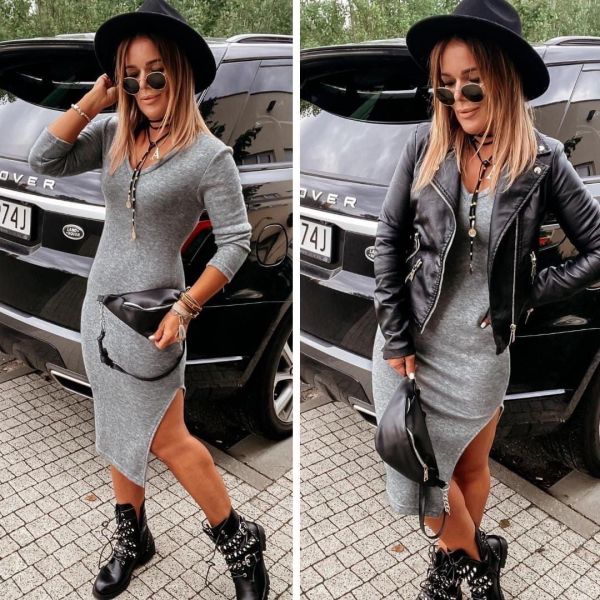 Сукня з двостороннього трикотажу ангора