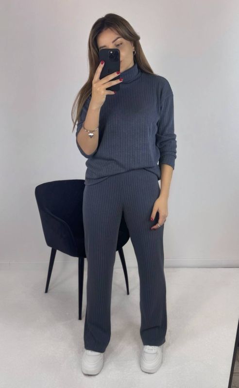 Костюм Тканина ангора трикотаж вязка туреччина Костюм штани вільного крою, талія на резинц