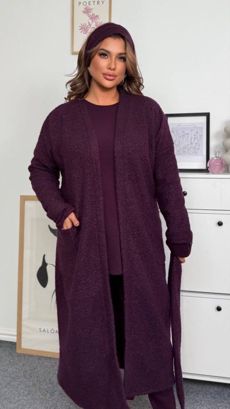 Знижка!!Кардиган - пальто Тканина : еко баранчик на флісі ( гарно тягнеться ) Довжина : 14