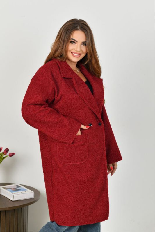 Чорна п.ятниця Жіноче стильне пальто Тканина: баранець на замші ( Туреччина)