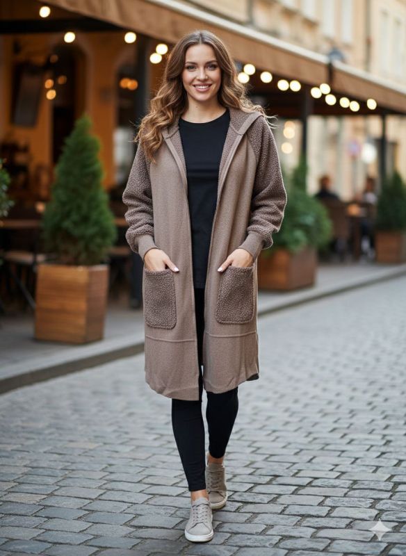 Кардиган Розмір оверсайз ( ог від 90 до 120 см) тканина добре тягнеться Теплий оверсайз ка #162