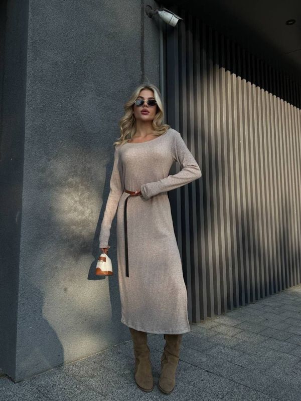 ❤️BLACK FRIDAY ❤️ Вишукане плаття з розрізом на лівому боковому шві, Тканина: Двостороння  #179