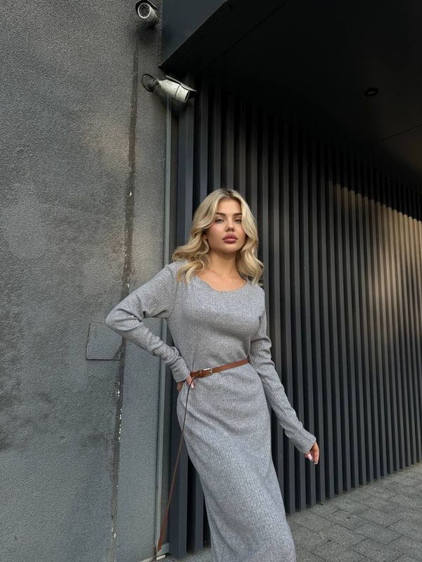 ❤️BLACK FRIDAY ❤️ Вишукане плаття з розрізом на лівому боковому шві, Тканина: Двостороння  #180