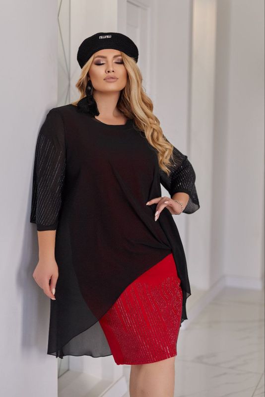 РОЗПРОДАЖ Двійка: Сукня + накидка.# 977 Тканина: Сукня- костюмка діагональ+ стрази високої #244