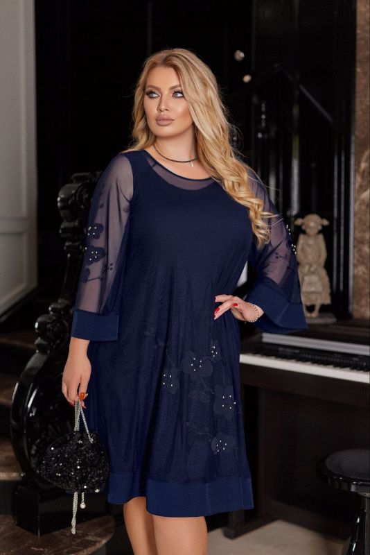 РОЗПРОДАЖ Сукня- двійка " Орхідея "# 975 Тканина: Нижня сукня- мікро масло (тягнеться) Осн #248