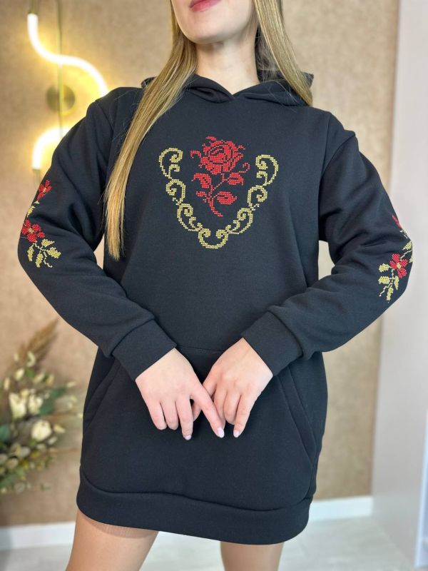 🔥🔥🔥НОВИЙ РОЗПРОДАЖ🔥🔥🔥 Туніка Тканина: турецька тринитка Піньє на флісі ( виробництво Туреччина, не п