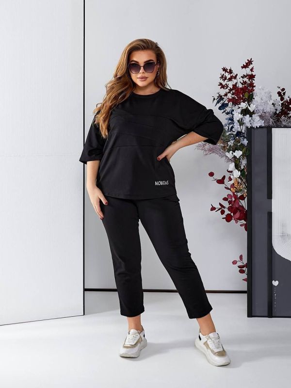 костюм прогулочний з двонитки люкс 25003