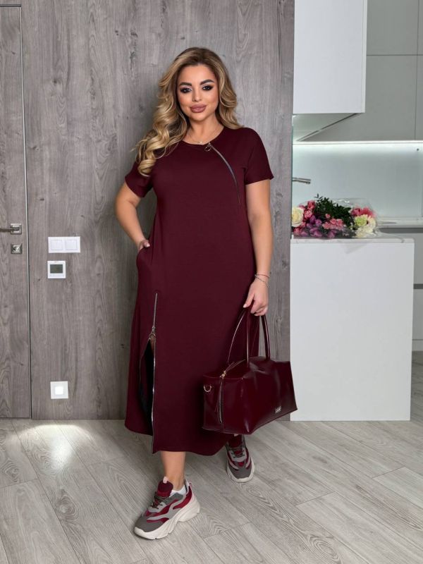 сукня  довга з трикотажу двонитка