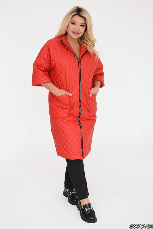 пальто стьобане з вкороченим рукавом