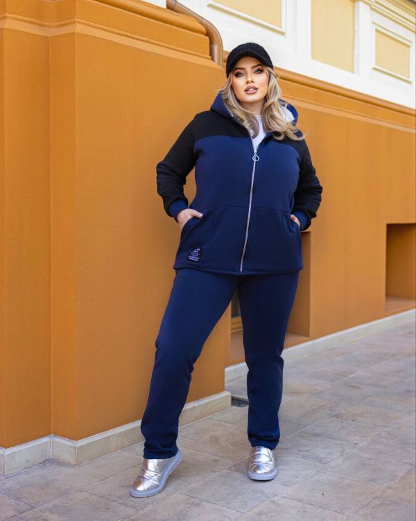 костюм з тринитки на хутрі 5296вл