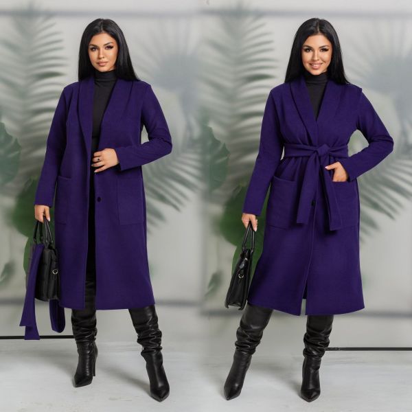 кардиган-пальто з кашеміру на трикотажі без підкладки