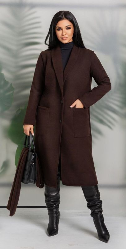 кардиган-пальто з кашеміру на трикотажі без підкладки