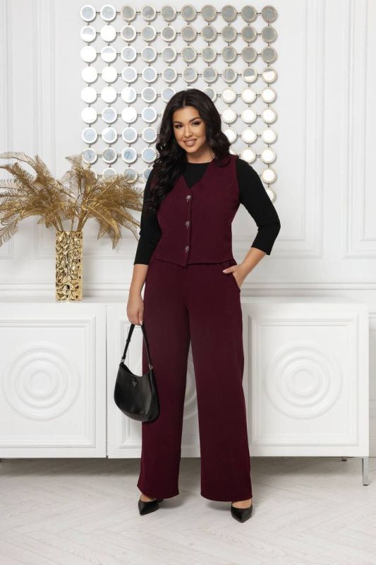 костюм двійка з жилеткою трикотаж