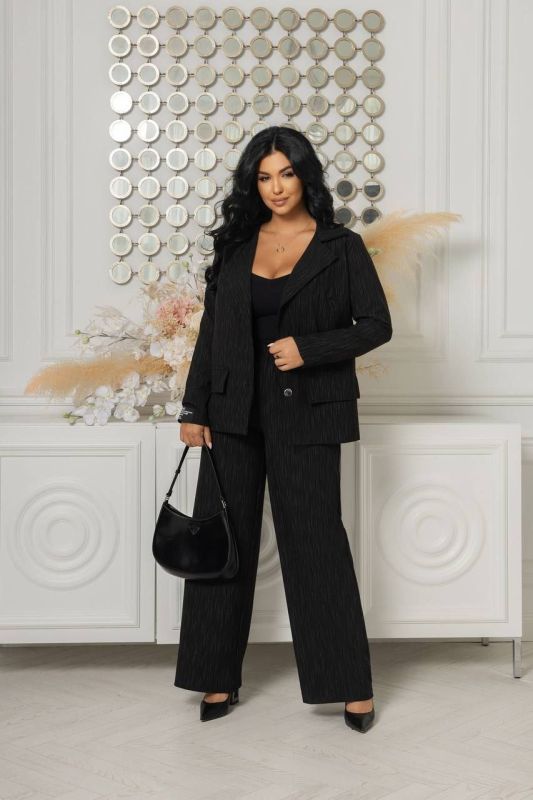 брючний костюм з піджаком на підкладці