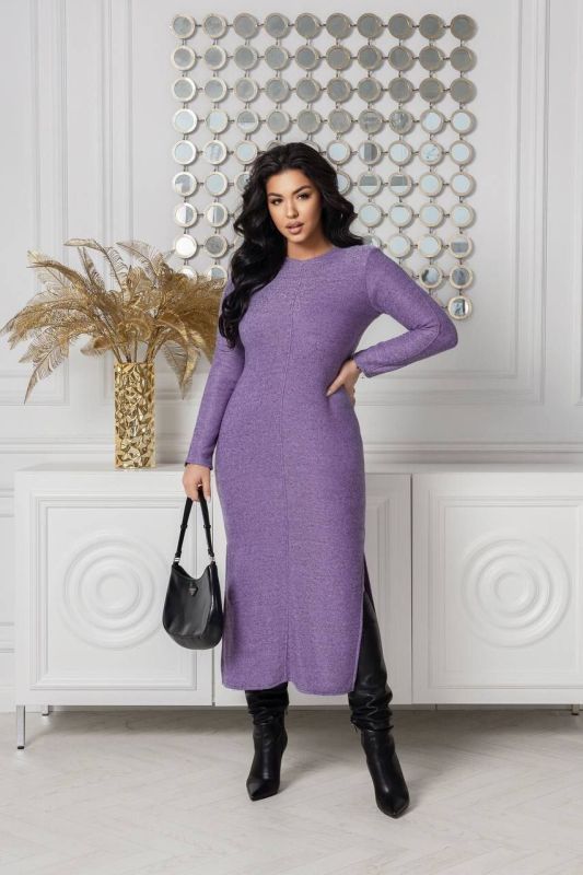 СУКНЯ ТЕПЛА ТРИКОТАЖ МІКРОБУКЛЄ НА ФЛІСІ