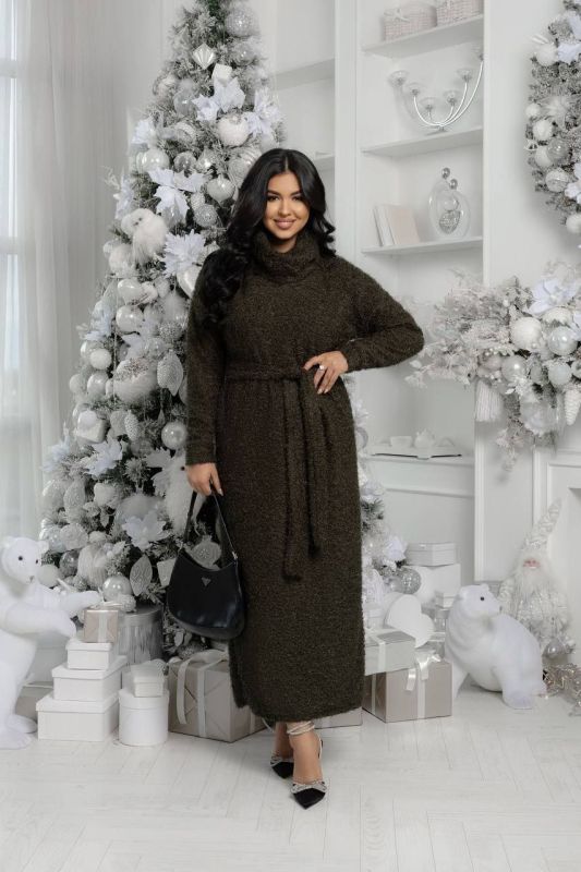 ДОВГА ТЕПЛА СУКНЯ ВЯЗКА 