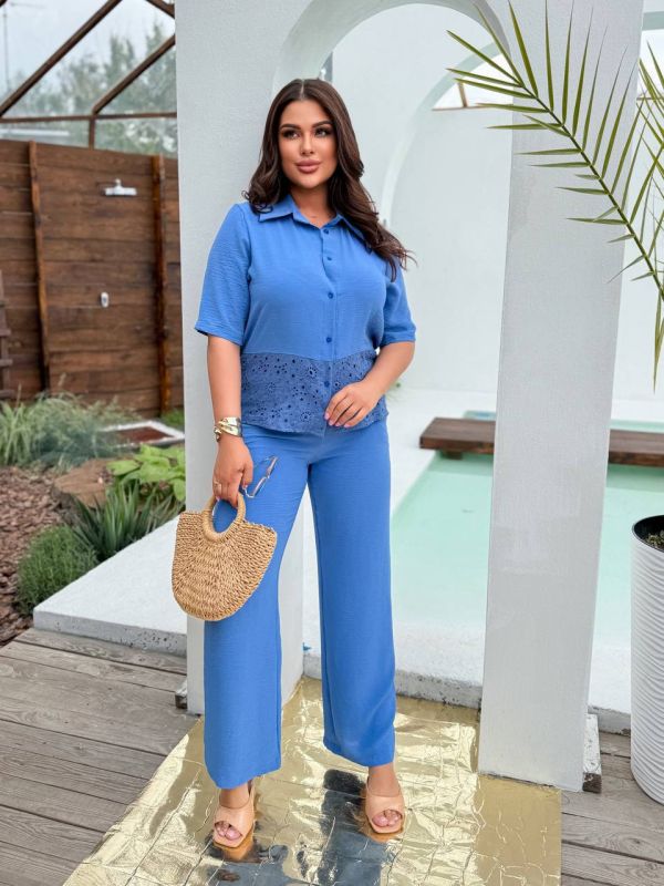 брючний костюм жатка та прошва