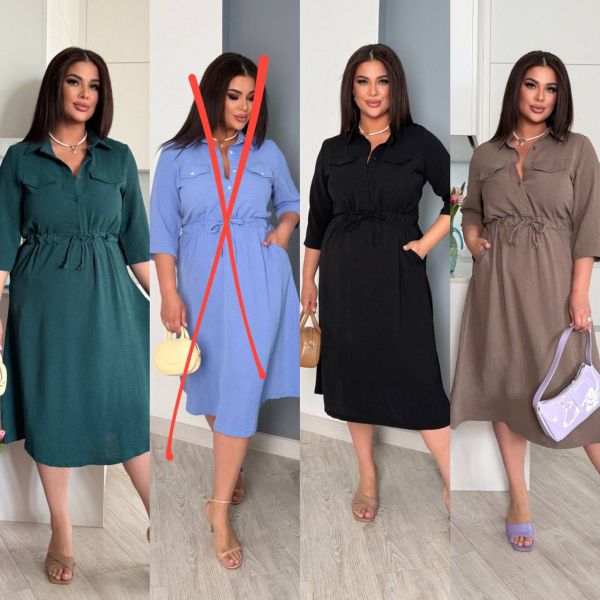 сукня з жатки чорний мокко смарагд