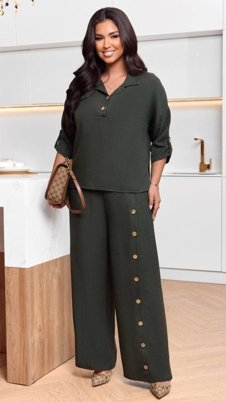 костюм льон жатий